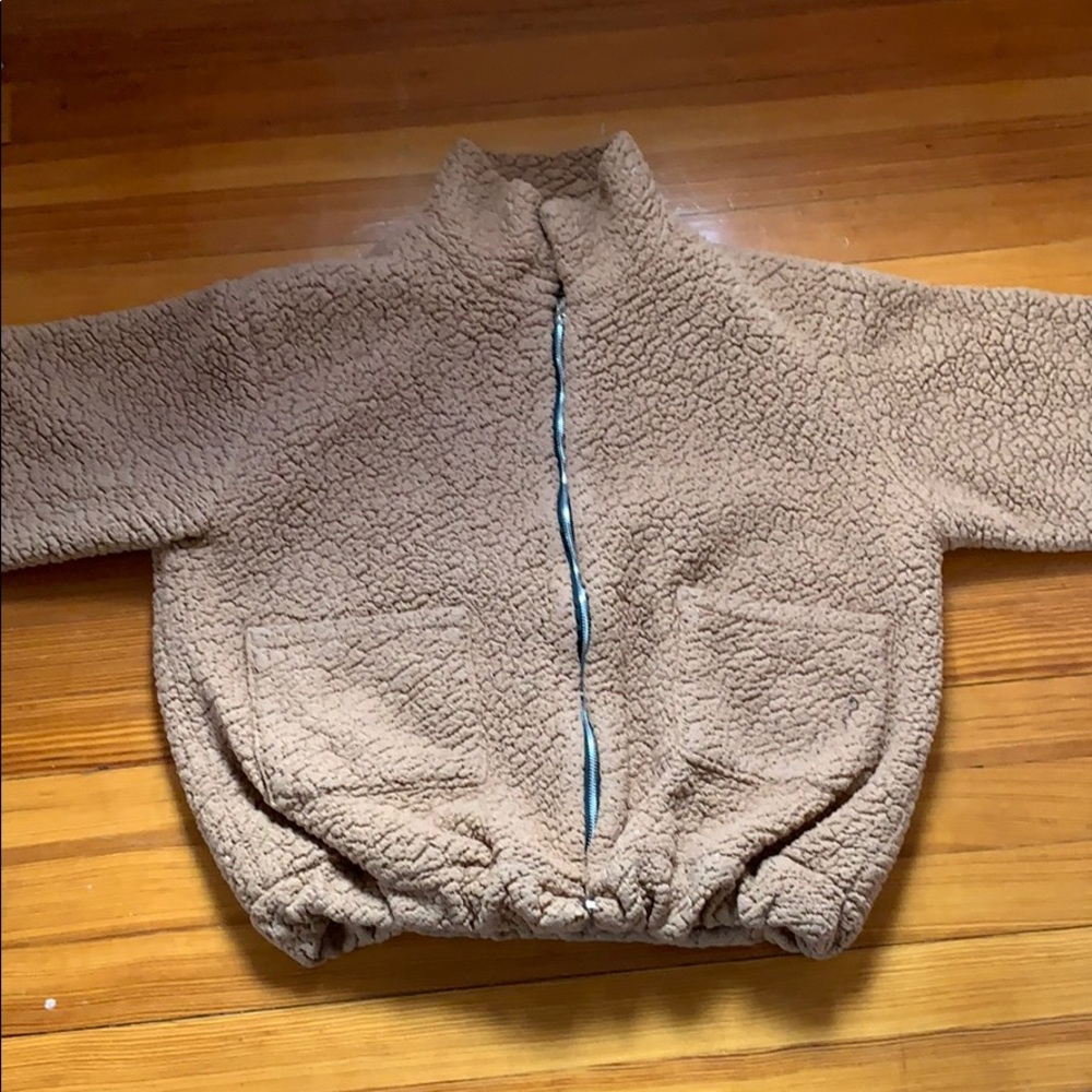Super fluffy Emma chamberlain inspired jacket